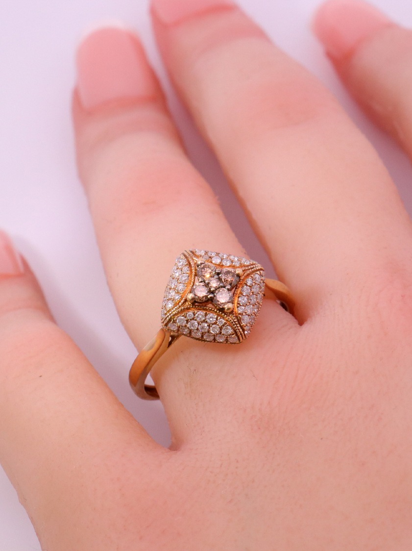 14K Yellow Gold Diamond Ring - – SW10212